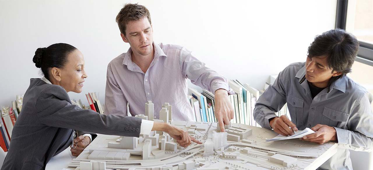 meeting in an architects office