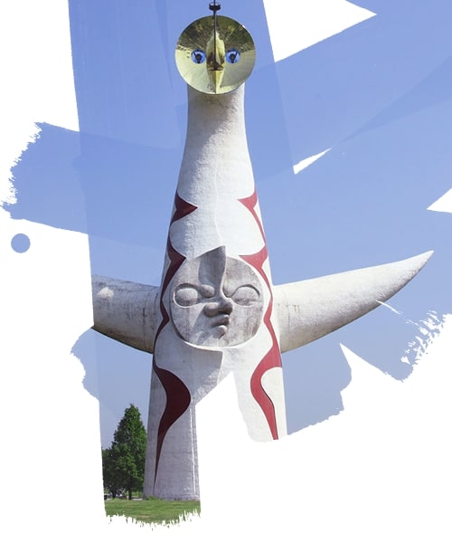 Tower of the sun symbol in Osaka