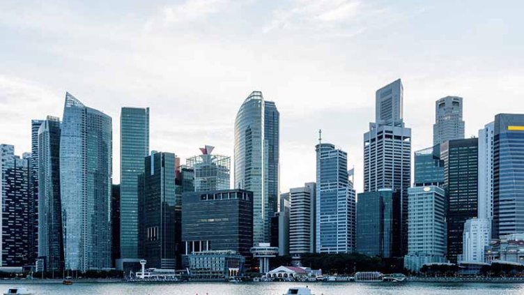 water and buildings view