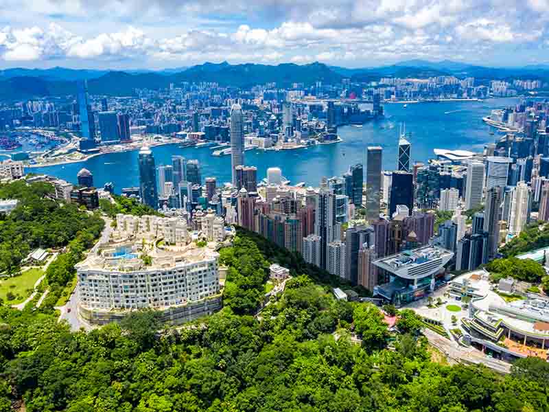 City aerial view
