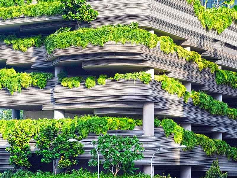 One of the sustainable building in Singapore