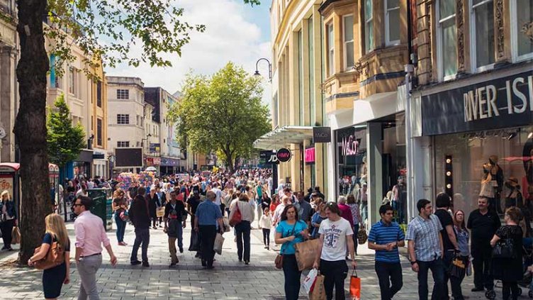 Busy market lane