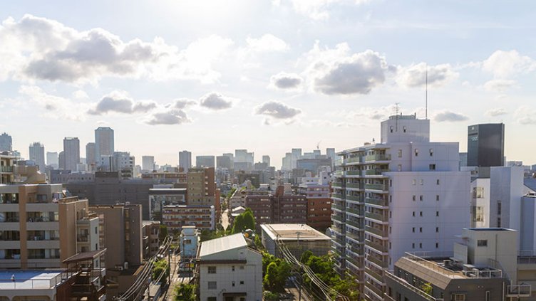 City aerial view